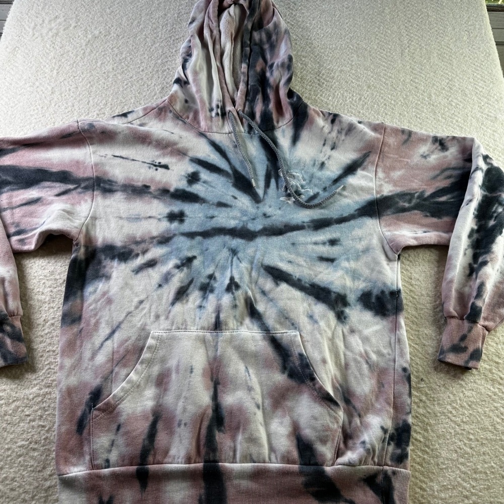 Cut & Paste Tie Dye Skeleton Embroidered Hoodie Sweatshirt Streetwear Cadual‎ S
